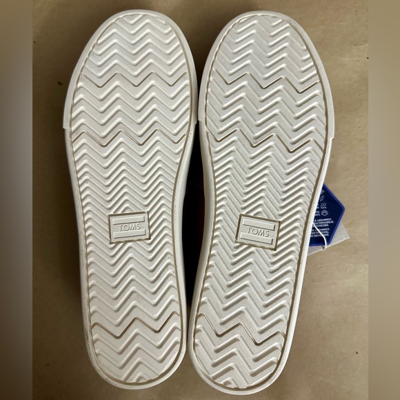 NEW - TOMS Alpargata Cupsole Dark Pink Slip On Flats Size 9.5 - Picture 6 of 7